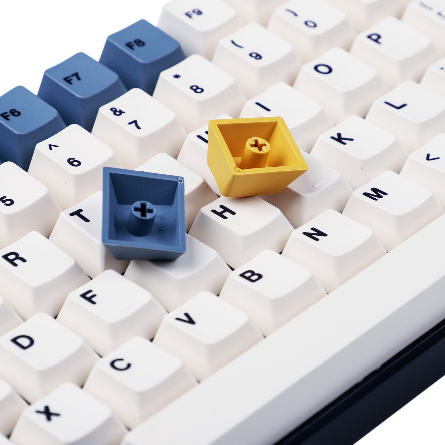 145 Apricot Yellow Keycaps(Dye Sub Cherry Profile PBT 1.5mm/TKL GK61 64 68 75 96 GMMK Using)