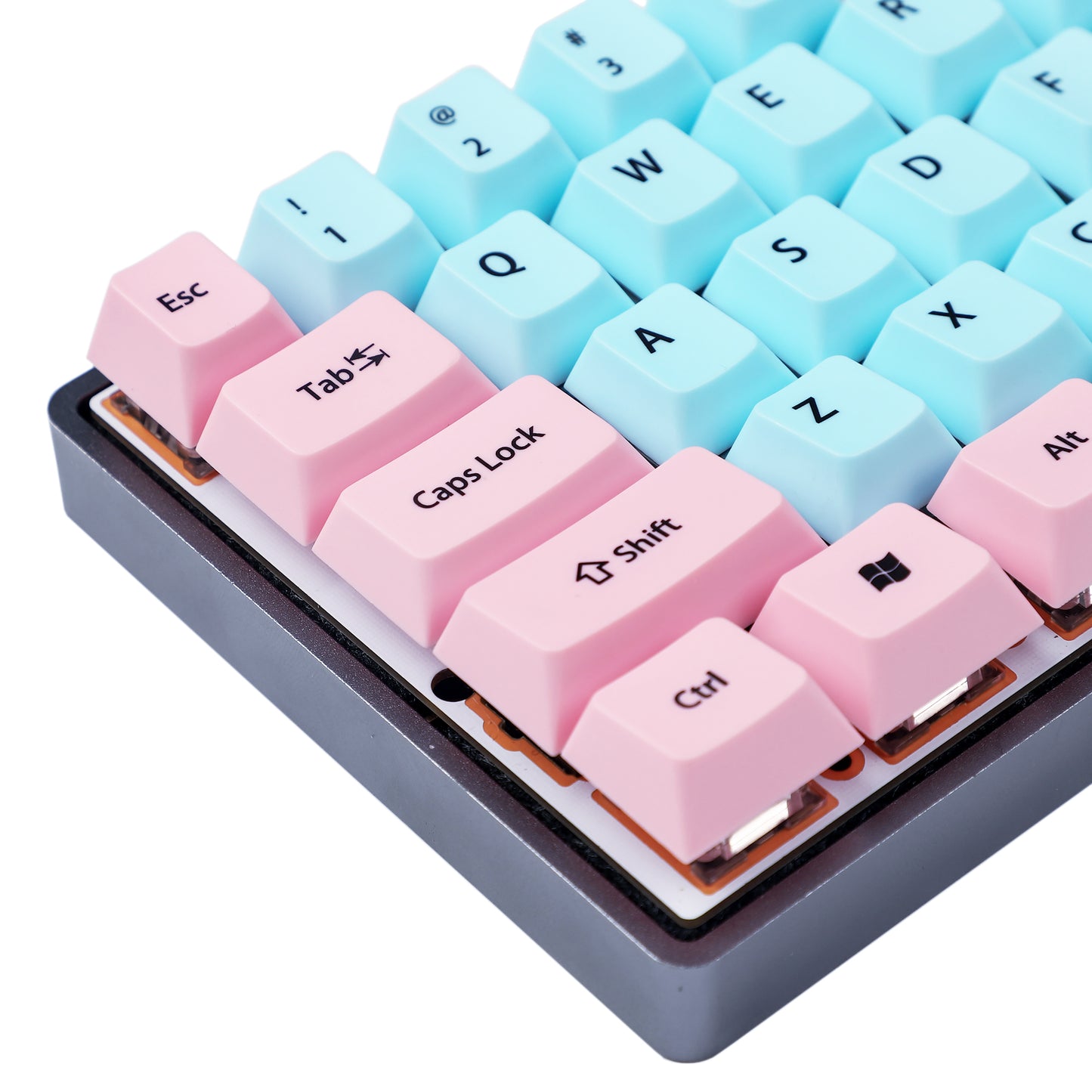 YMDK 90 keys Miami Keycaps(Dye Sub Cherry Profile 1.42mm PBT/GK64 XD64 DZ64 Minila Using)
