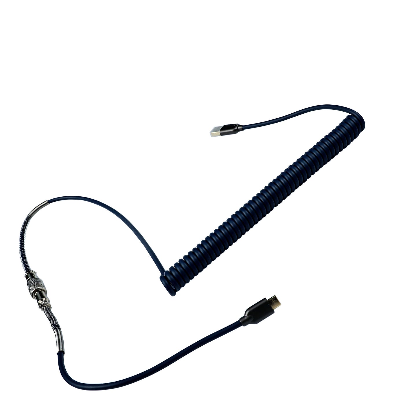 5 Pin A To C Aviator Data Line 120cm Coiled Spring Cable