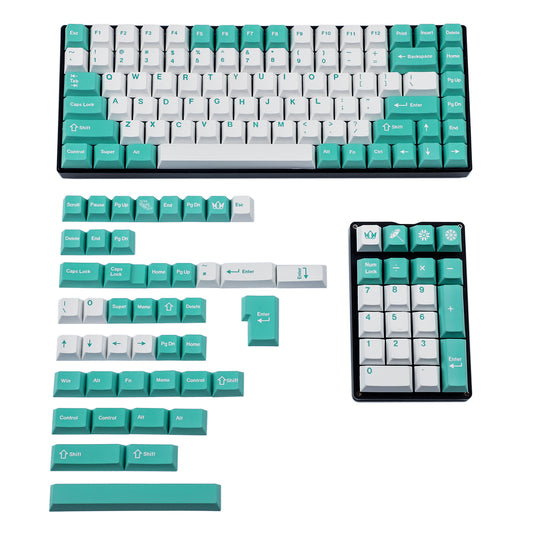149 Misty Rain Keycaps(Dye Sub Cherry Profile PBT 1.5mm/TKL GK61 96 GMMK Using)