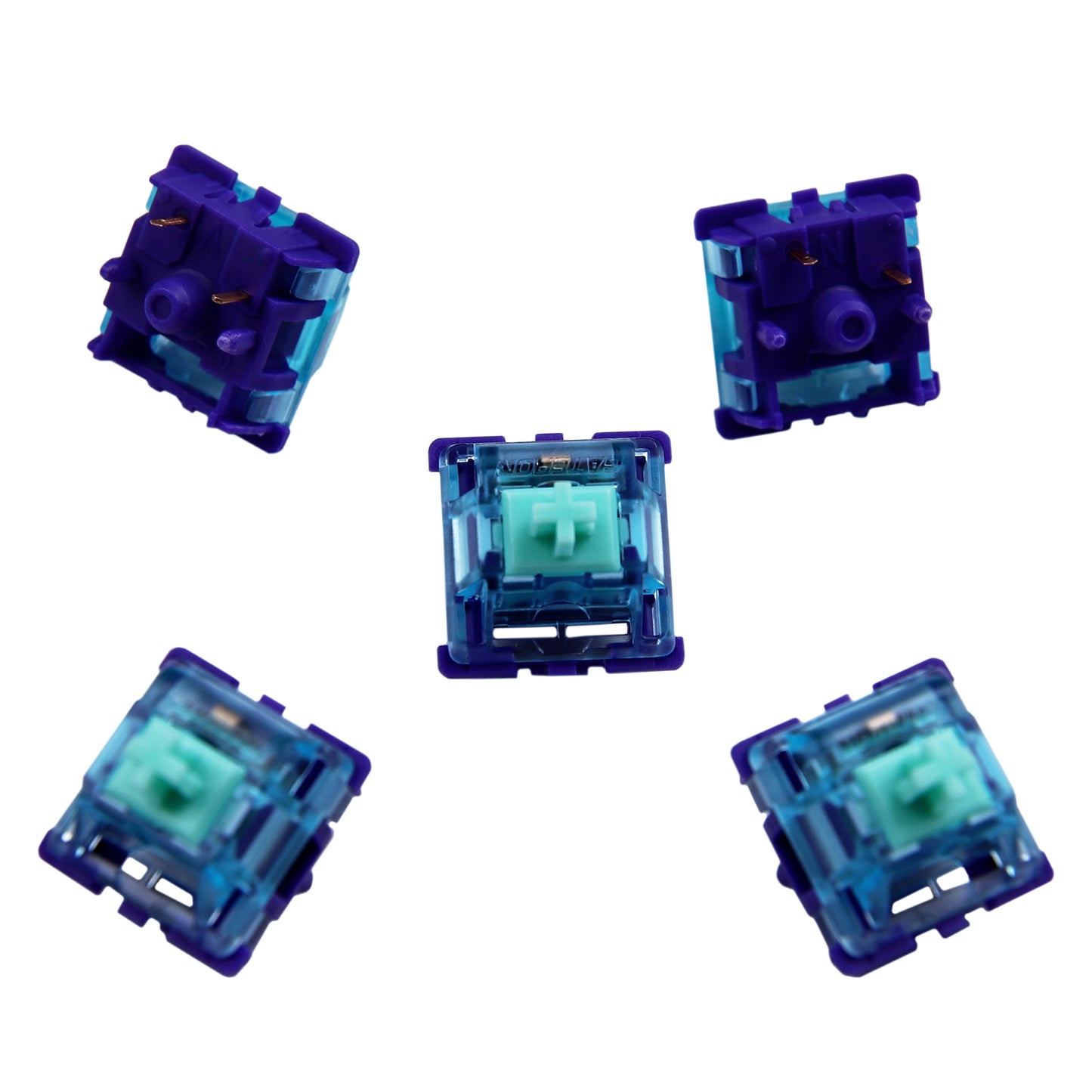 Gateron 5 pin Gopolar Azure Dragon V1 Switches(Tactile 63g SMD)
