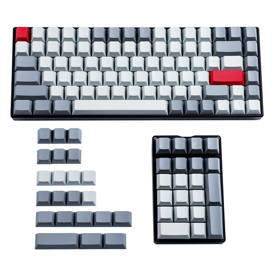 128 Granite Blank Keycaps(Cherry Profile 1.5mm Thickness PBT/ANSI ISO 104 TKL 60% 96 84 Using)