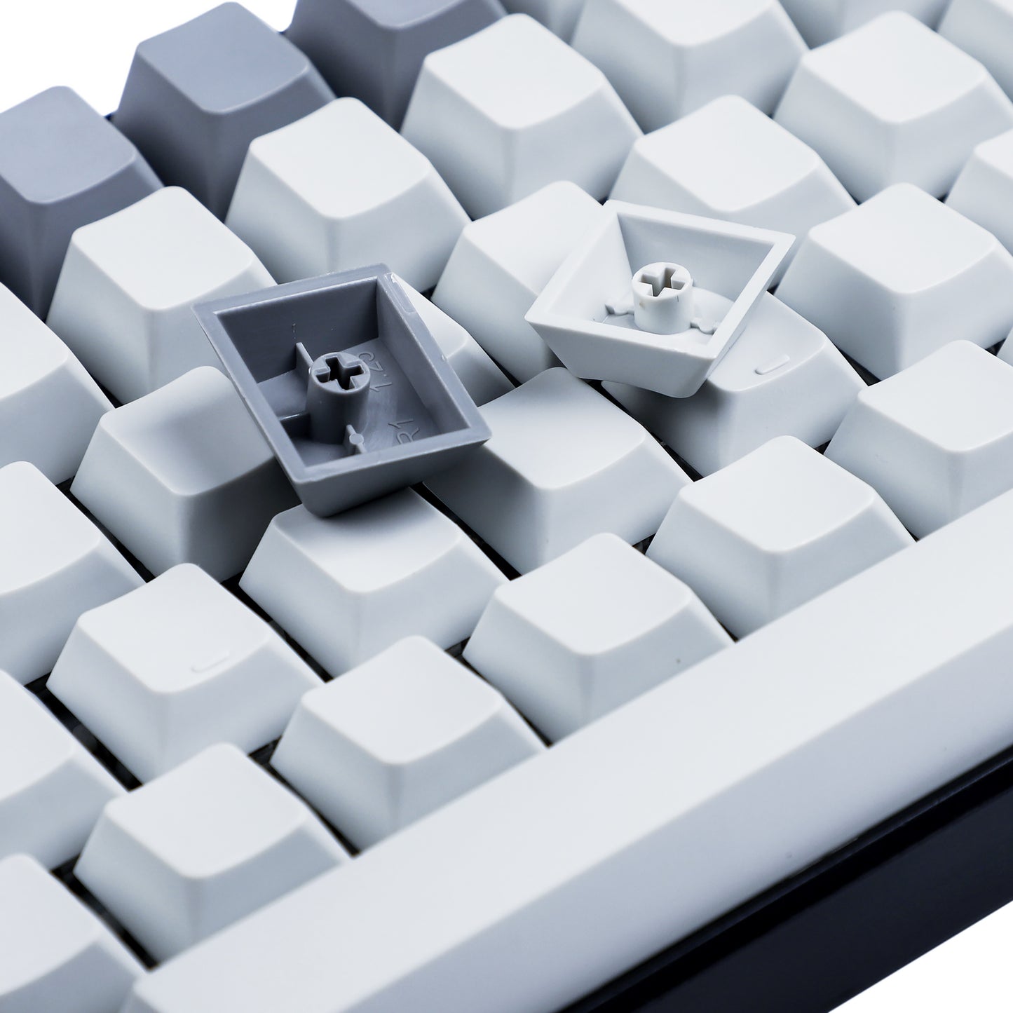 128 Granite Blank Keycaps(Cherry Profile 1.5mm Thickness PBT/ANSI ISO 104 TKL 60% 96 84 Using)