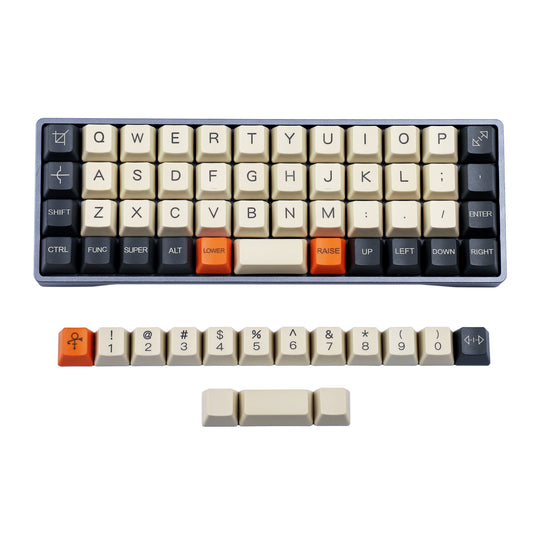 62 Laser-Etched Carbon Keycaps(Planck Niu40 Preonic 40% Using/OEM Profile 1.5mm Thickness PBT)