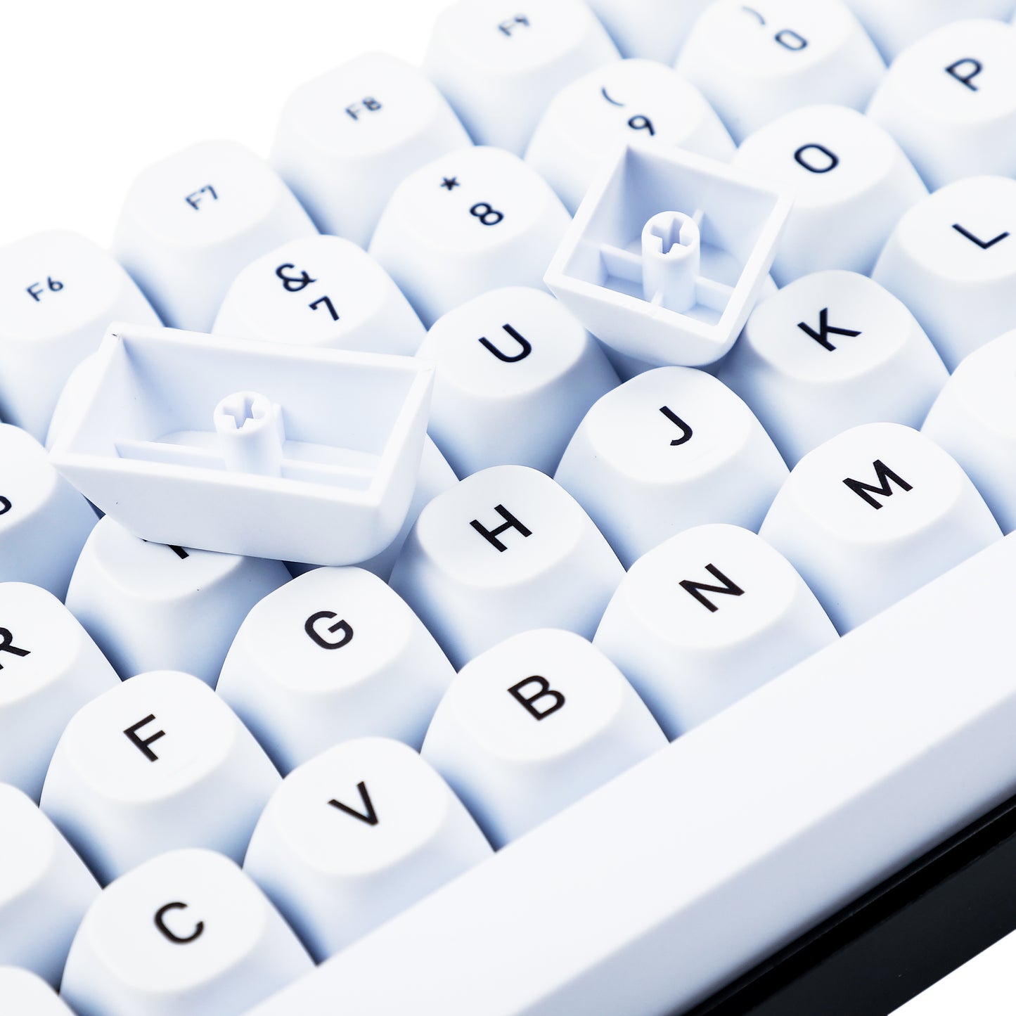 141 White Keycaps(MA Profile Dye Sub 1.5mm Thickness/Filco Ducky 104 TKL 61 KBD75 Kira96 YMD96 GK64 Tada68 ID80 Using)