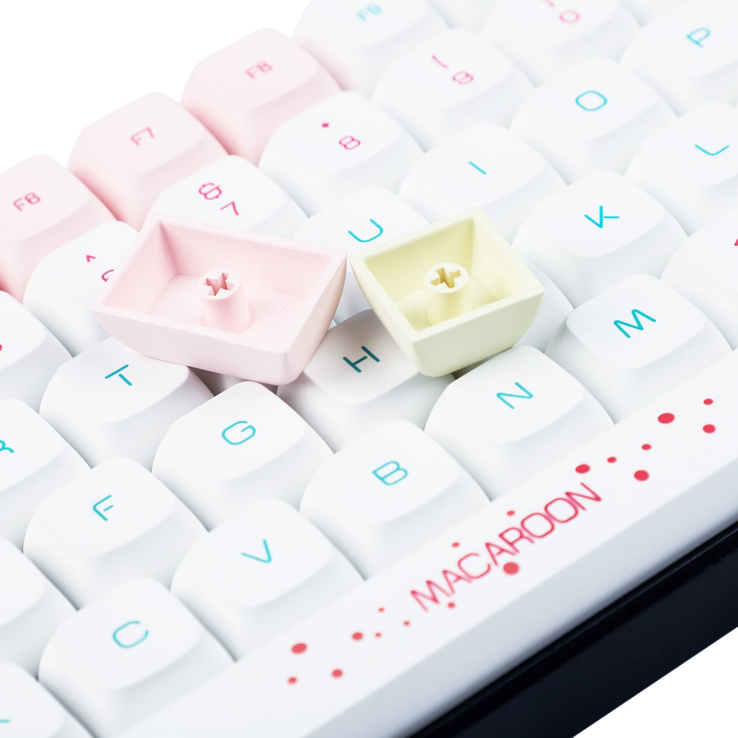 146 MACAROON Keycaps(Dye Sub ZDA Profile PBT 1.55mm Thickness/104 87 61 Melody 96 KBD75 ID80 GK64 68 SP84 Using)