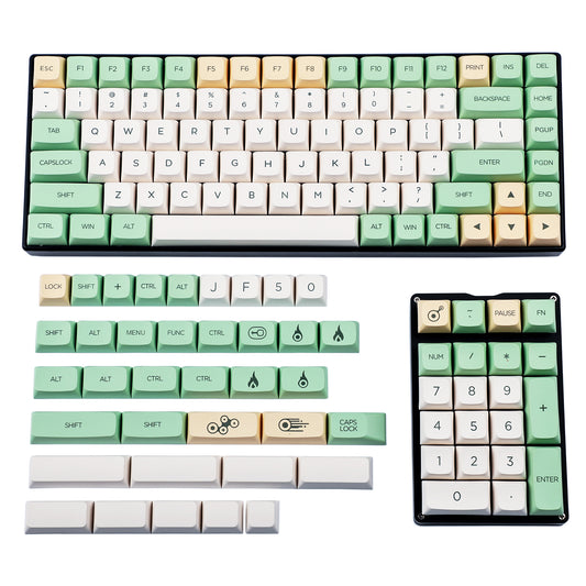 143 Retro Custom English Or Japanese Keycaps(Dye Sub ZDA Profile 1.55mm Thickness/104 87 GK61 96 84 GK64 68 SP64 SP84 Using)