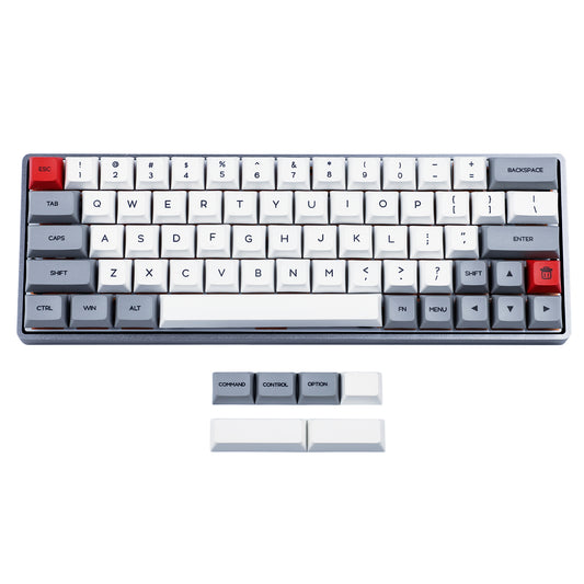 70 Pink White Or Gray White Keycaps(Dye Sub Kit1 Profile PBT 1.4mm Thickness/GK64 GK64x GK64xs DZ60 Using)