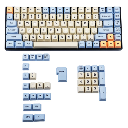 119 GodSpeed Keycaps(Dye Sub OEM proile PBT 1.5mm Thickness/YMD-96 RS96 YMD-75% KBD75 FC980M Using)