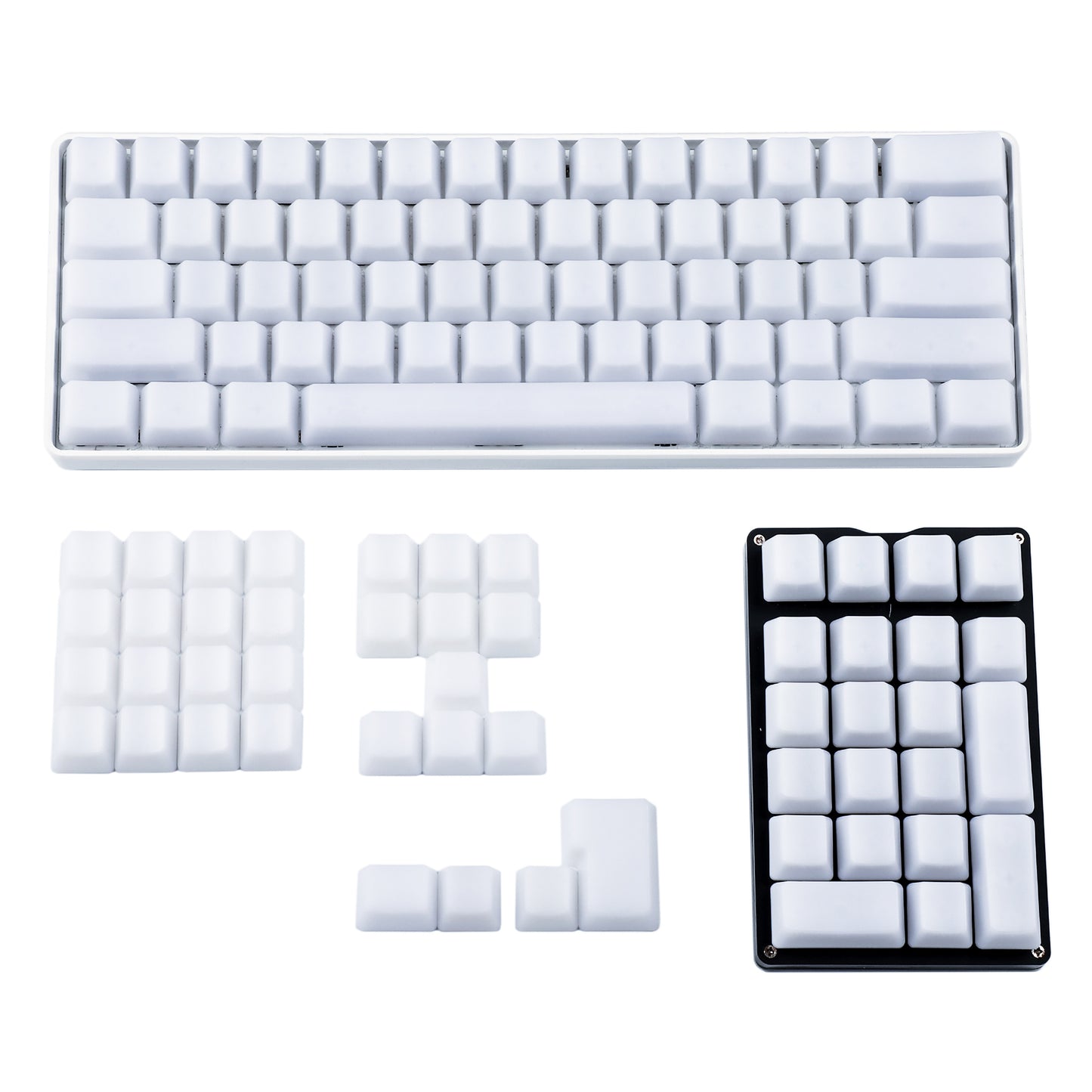 108+ISO Milk Fog Blank Keycaps(OEM Profile ABS Shine Through Blank/1.2mm Thickness)