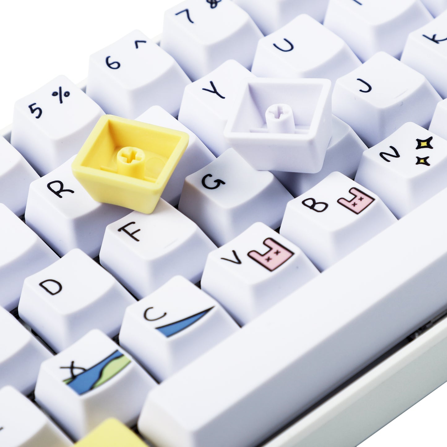 108 Animals Keycaps(Dye Sub OEM Profile PBT 1.5mm Thickness/108 TKL 61 Using)
