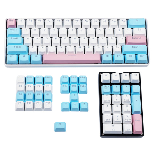 Milk Cover Backlit 109 Keycaps(Double Shot OEM Profile/104 87 61 Using)