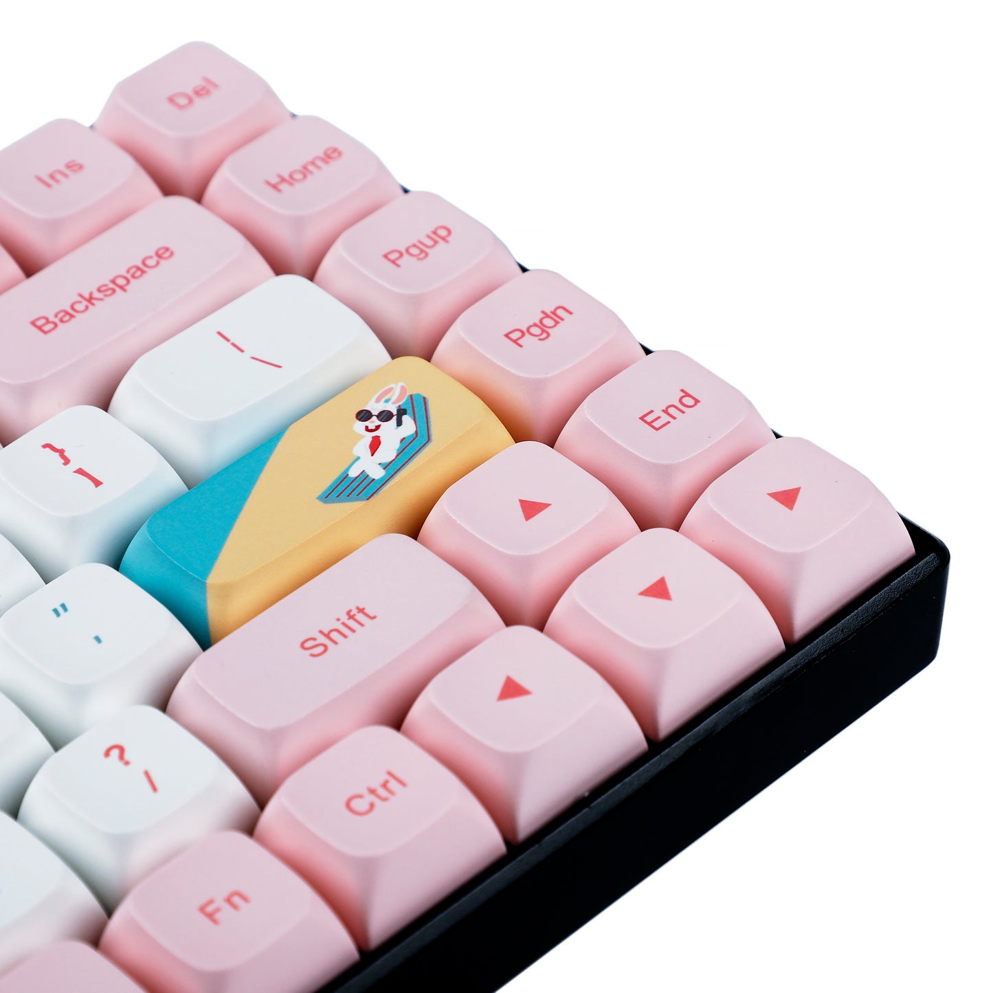 130 Rabbit Elite Keycaps(Dye Sub ZDA Profile PBT 1.55mm/ANSI ISO 108 87 61 Melody 96 KBD75 ID80 GK64 68 Using)