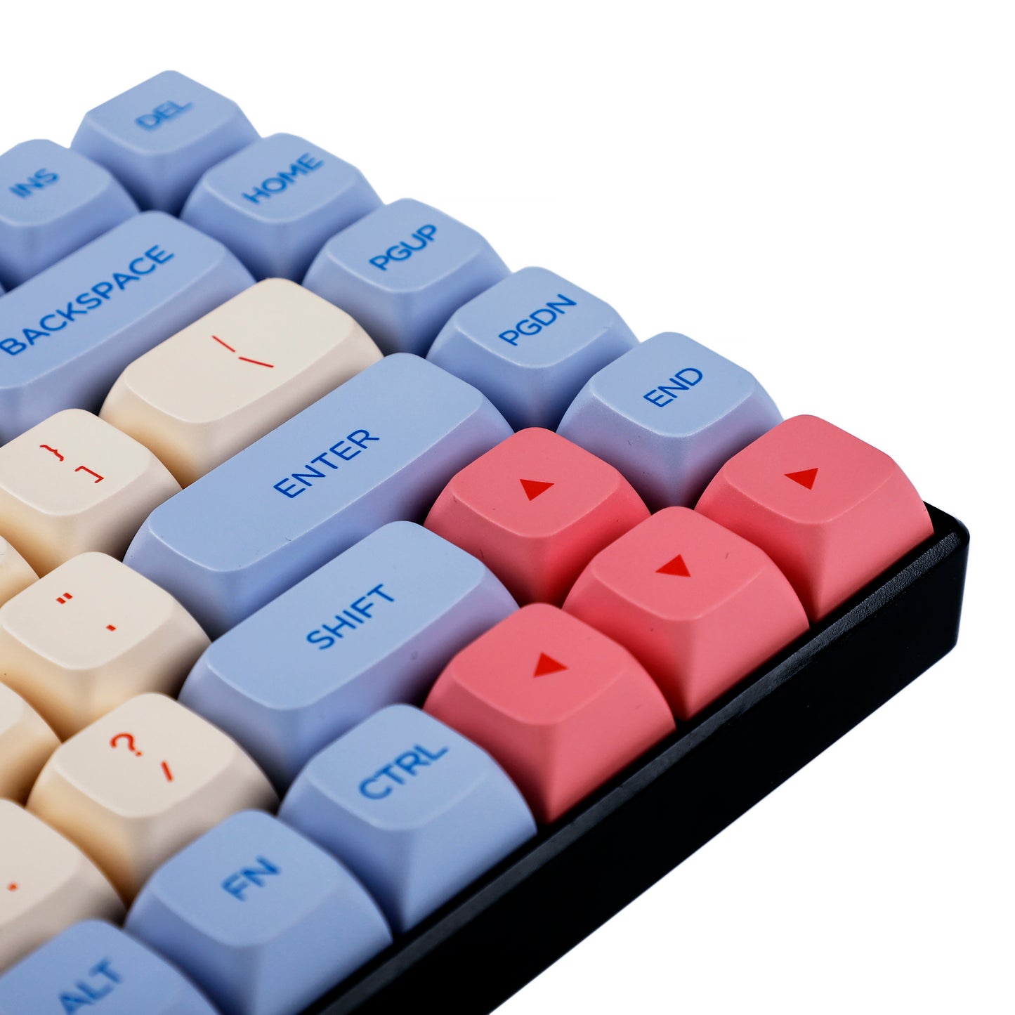132 Marshmallow Keycaps(Dye Sub ZDA Profile 1.55mm/104 87 61 Melody 96 KBD75 ID80 GK64 68 Using)