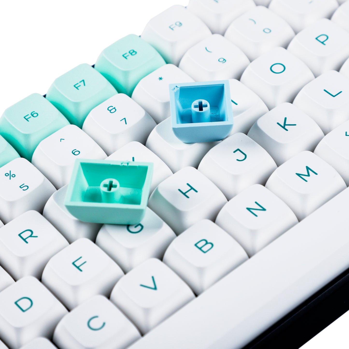 132 Snowman Keycaps(Dye Sub ZDA Profile 1.55mm/104 87 61 Melody 96 KBD75 ID80 GK64 68 Using)