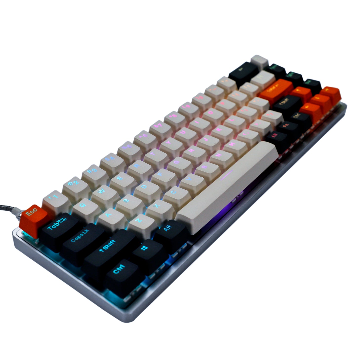 YMD68 YMD-65% ZJ68 RGB Aluminum Kit(Hotswap North Facing/VIA VIAL Fully Programmable)