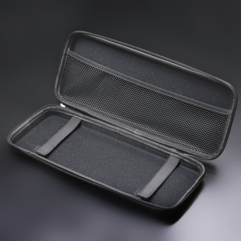 YMDK Black Oxford Hard‑Shell Keyboard Case, Shock‑Absorbent Waterproof Mechanical Keyboard Storage Bag for Mechanical Keyboard