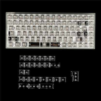 YMDK Blank PC Transparent 116 Keycaps（Cherry Profile Backlit）