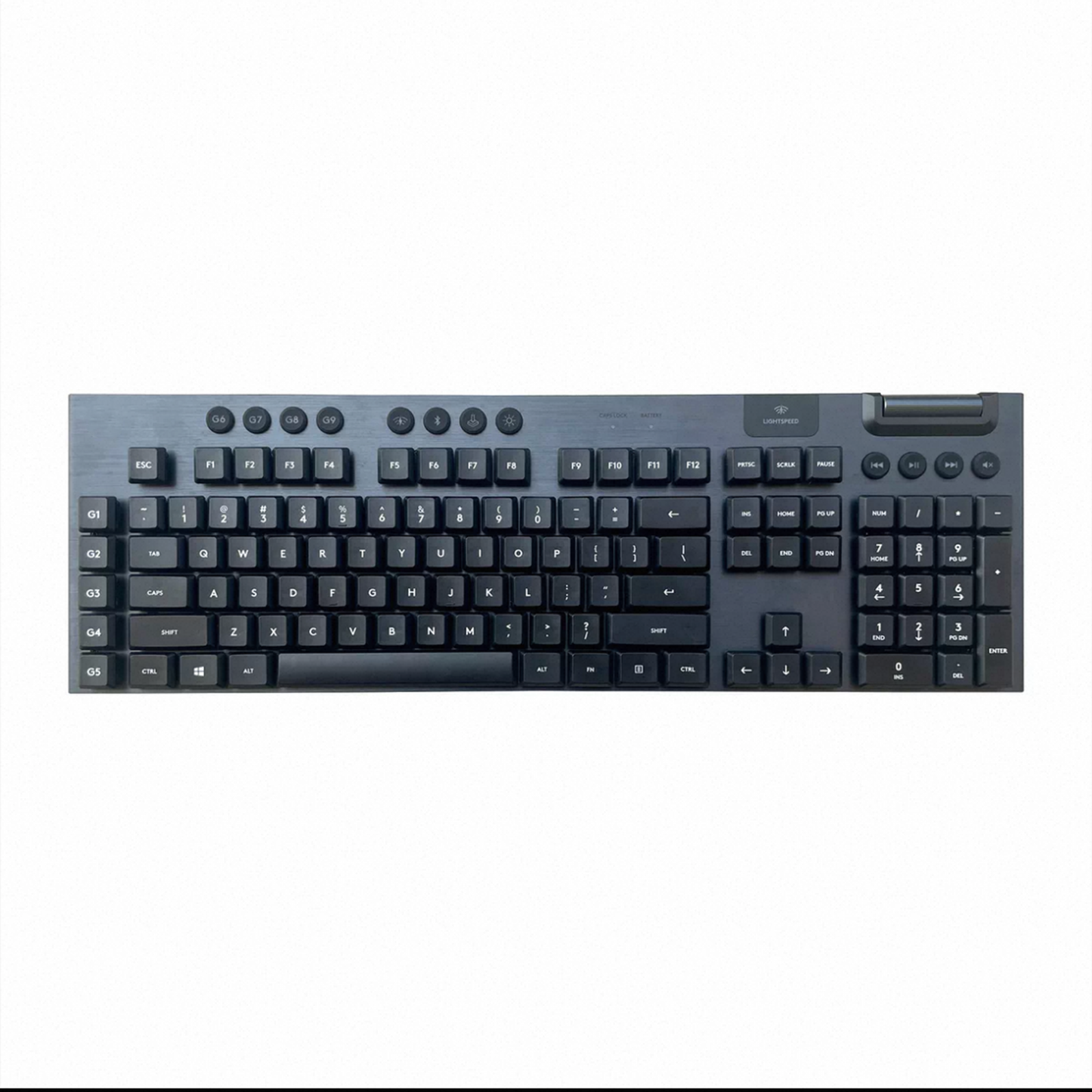 YMDK PBT Matte Black Low Profile Keycaps for Logitech G915X / G515 Mechanical Keyboard