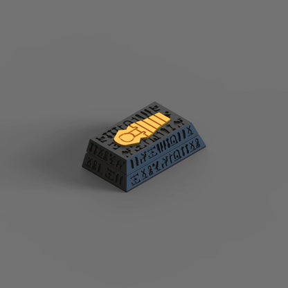 YMDK Egyptian Black Personalized Keycaps Creative Resin for MX Switches Mechanical Keyboard