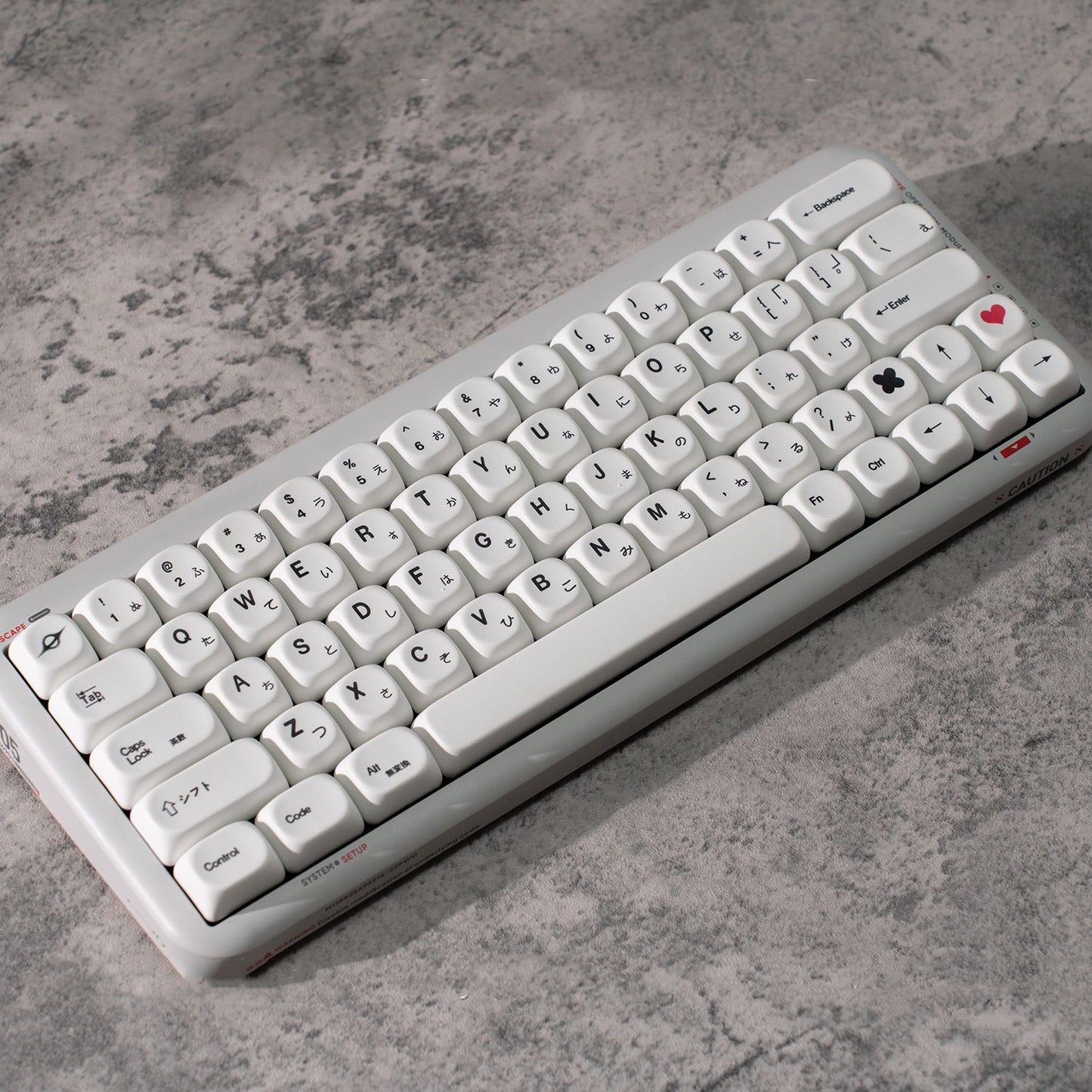 YMDK Minimalist White Keycap 129 keys MOA Profile PBT Dye Sub for MX Mechanical Keyboard 61 68 75 87 98 100 108
