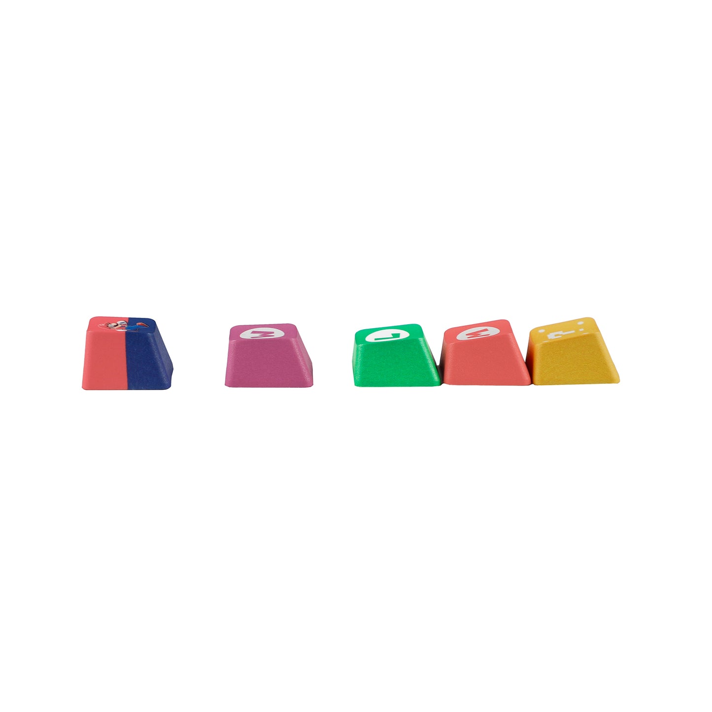 Pacman Theme or Mario Theme OEM Profile keycaps(Five Dye PBT Custom Sublimation )