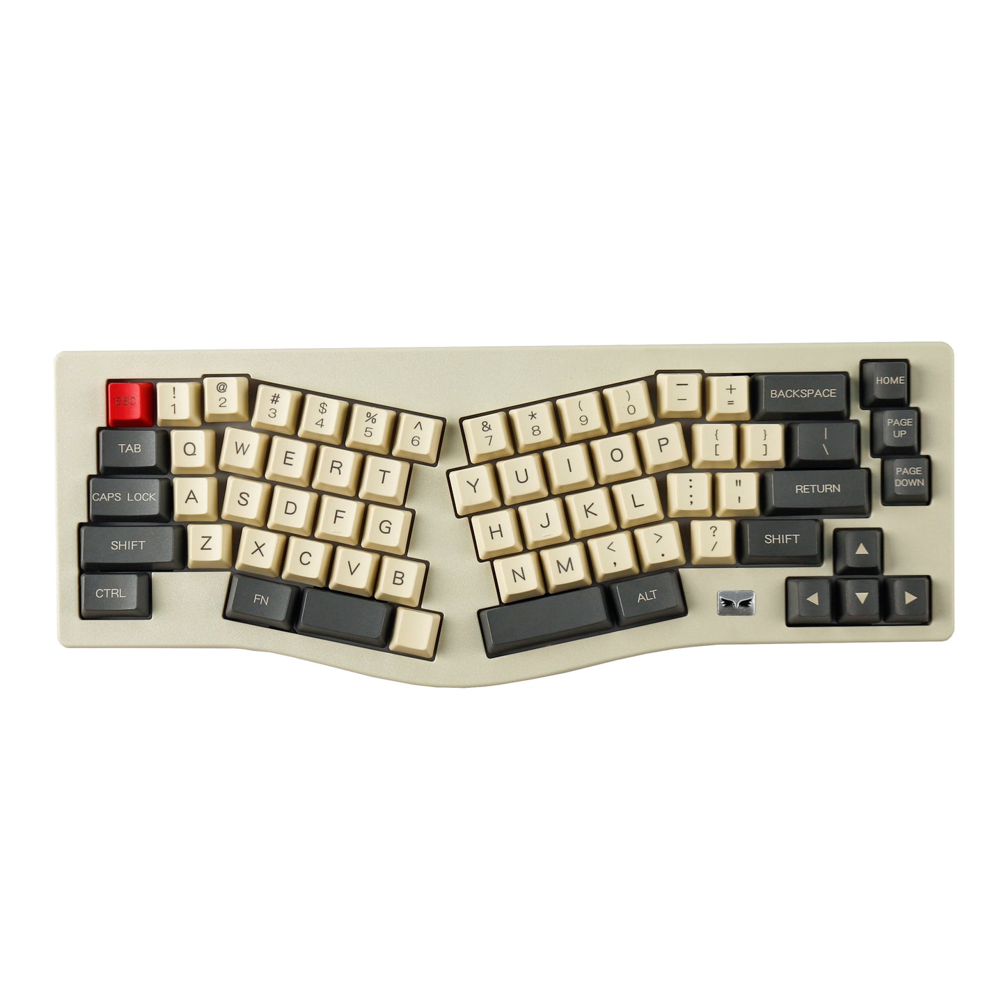 YMDK Wings Ble Bluetooth Wired Retro Hot Swappable Alice Gasket Mechanical Keyboard Kit（ VIA Type C PCB Plastic Case ）