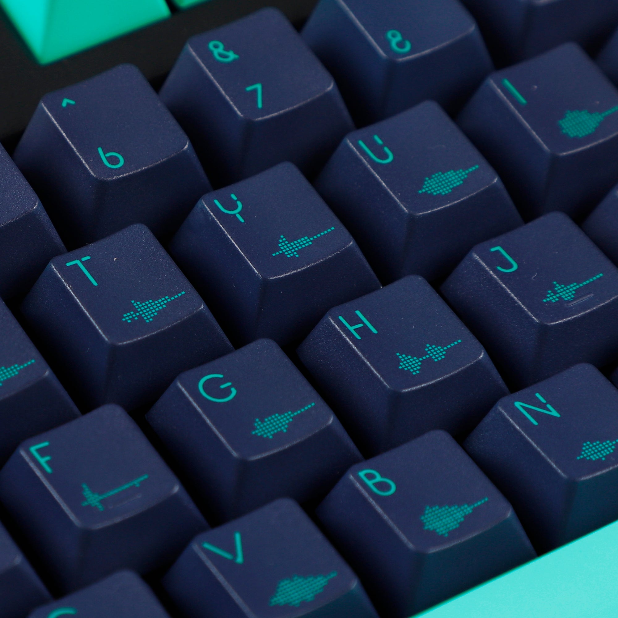 Keycap Sound YMDK Sound Wave Theme 144 Keycaps(Dye Sub Cherry Profile 1.5mm)