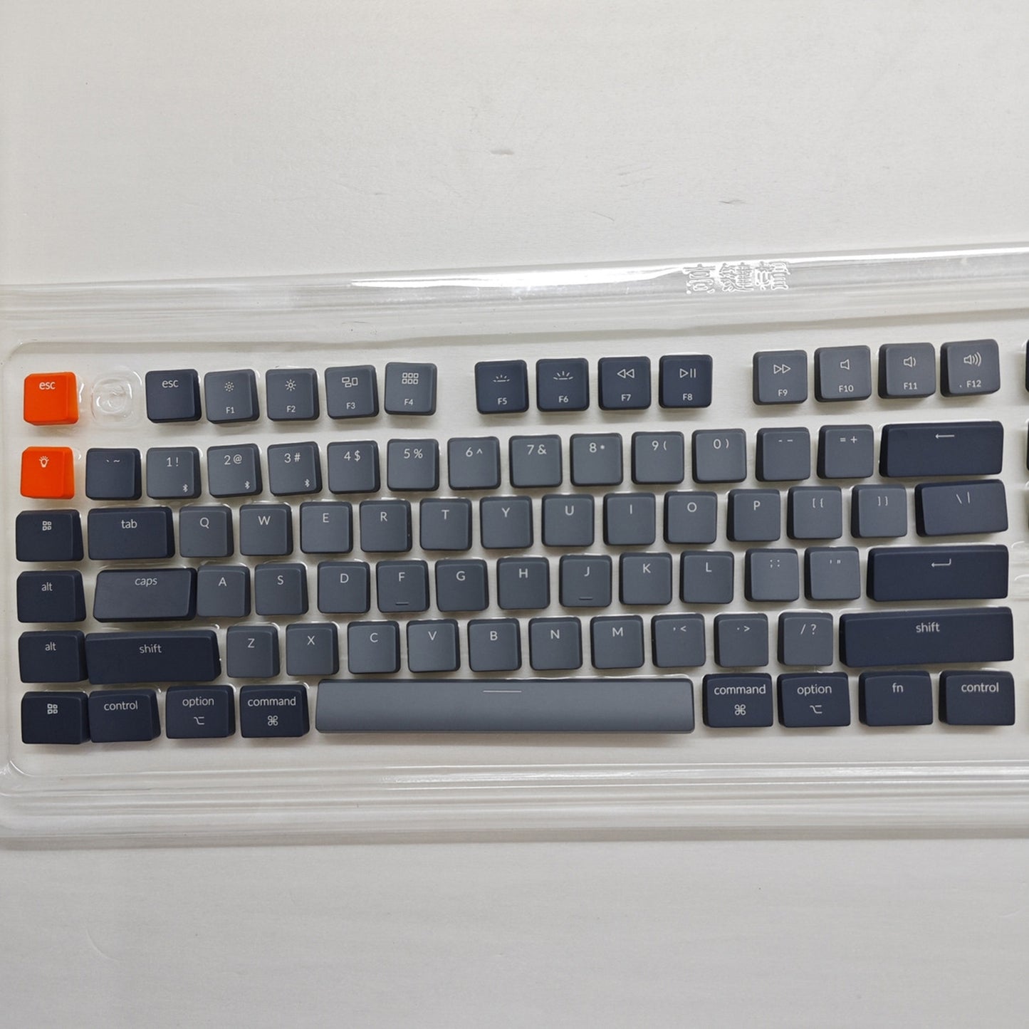 Gray Orange ABS 110 keys K1 K5 Low Profile Keycaps Backlit Key Caps Compatible with Keychron Low Profile Mechanical Keyboard