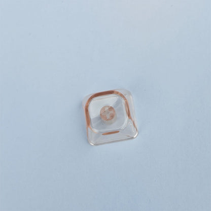 YMDK Gradient Series 1u MOA Profile Keycaps 1 pcs Blank Clear Shine-Through PC for MX Mechanical Keyboard - Red/Pink/Blue/Purple
