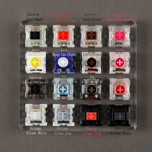 Silent Switch Tester 16 Key Mx Switches Cherry Gateron Kailh Outemu TTC Silent Switches Shaft Testing Tool Switch Tester