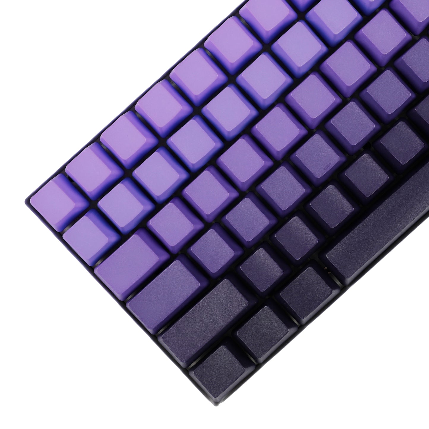 124 Purple/Red Gradient Blank Keycaps(OEM Profile PBT 1.5mm/108 104 96 87 61 68 NJ80 GMMK 84 KBD75 KBD67 XD64 GK64 Using)