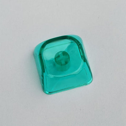 YMDK Gradient Series 1u MOA Profile Keycaps 1 pcs Blank Clear Shine-Through PC for MX Mechanical Keyboard - Red/Pink/Blue/Purple