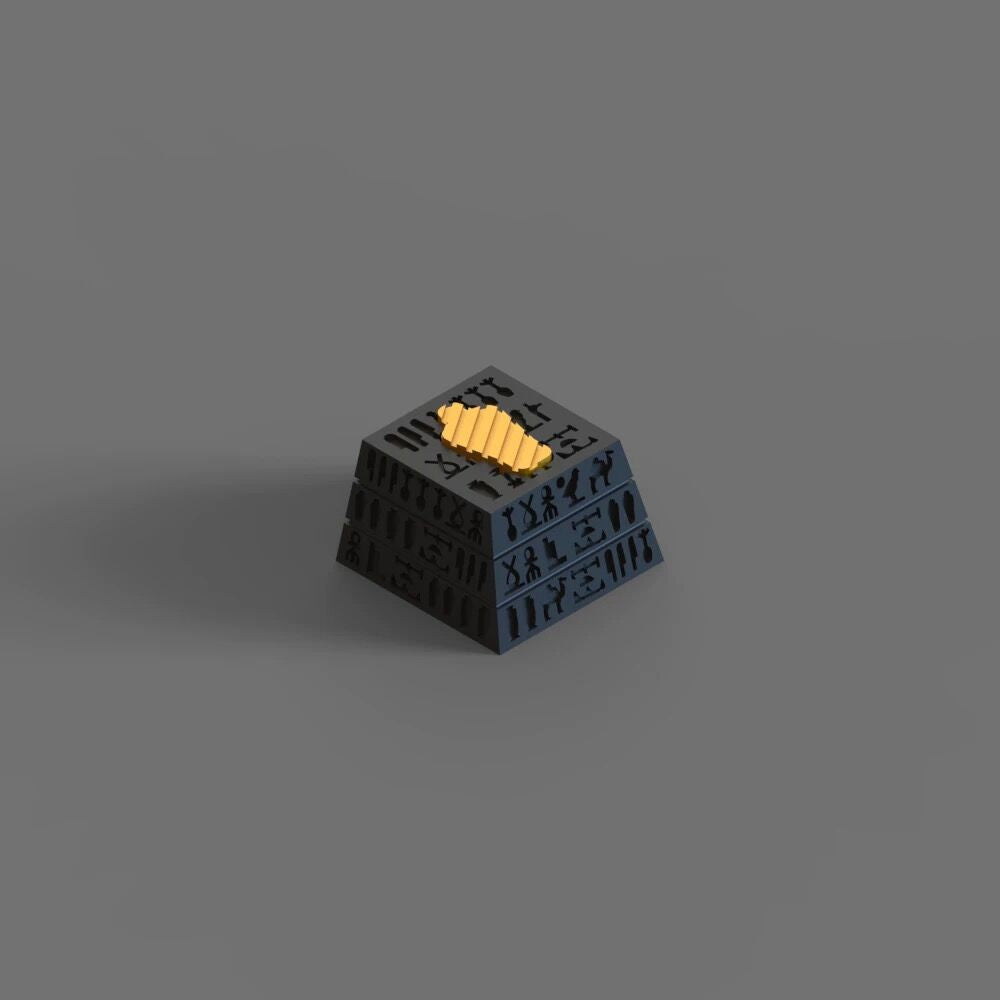 YMDK Egyptian Black Personalized Keycaps Creative Resin for MX Switches Mechanical Keyboard