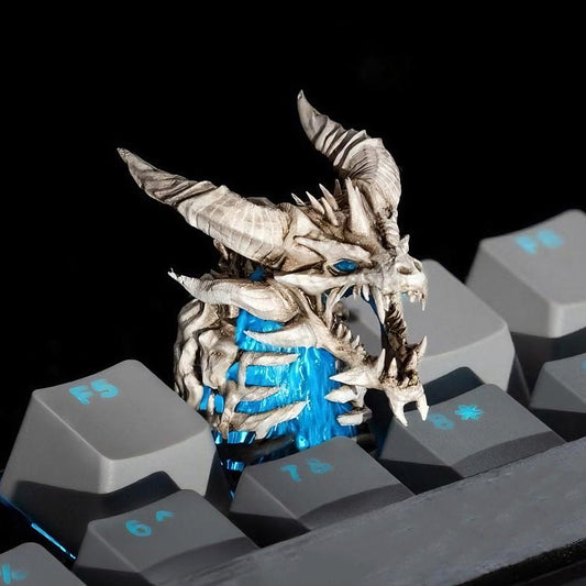 YMDK World of Warcraft Theme Personalized Keycaps Frost Dragon Cool Novel Keycap Shine Through Creative Custom for MX Mechanical Keyboard