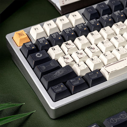 YMDK Future Theme Keycaps 142 Keys PBT Dye Sub Cherry Profile Cool Keycap for 61/64/68/84/87/96/108 MX Mechanical Keyboard