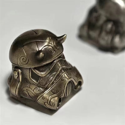 YMDK Metal Bronze Sculpture Personalized Keycap Ornaments Art Accessories for Mechanical Keyboard