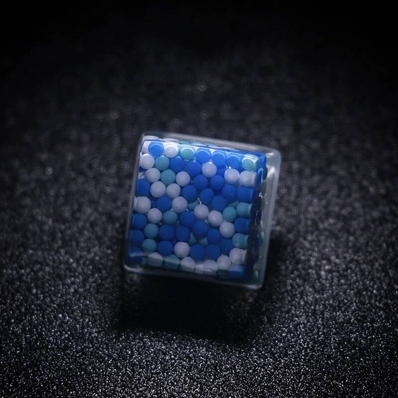 YMDK Blueberry Bubble Personalized Keycaps Creative Interesting Translucent Resin Key Caps for Mechanical Keyboard