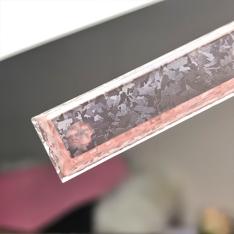 YMDK Carbon Fiber Texture 119 Key Side Printed Shine Through Keycaps for 61/64/68/84/87/96/108-Key MX Mechanical Keyboards