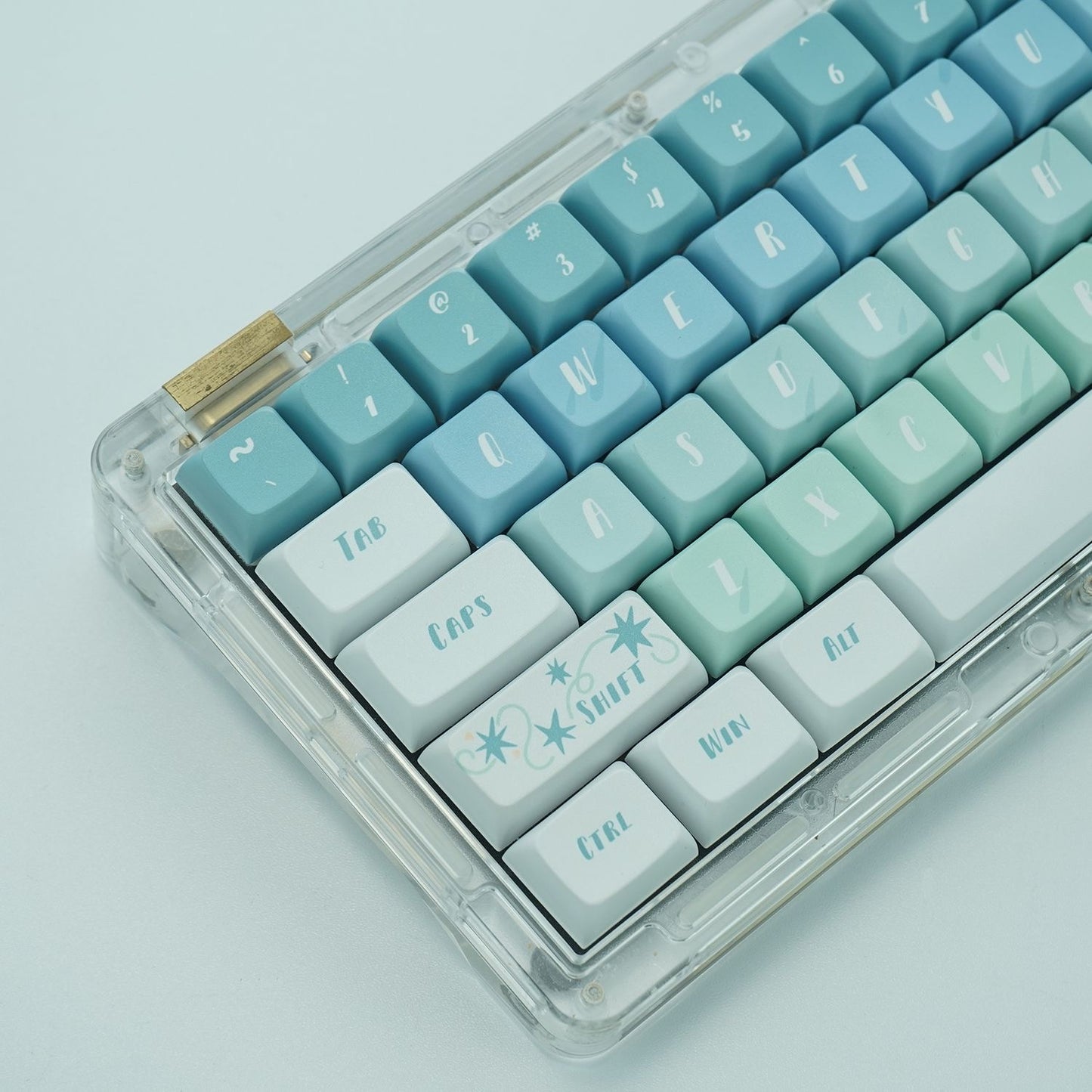 YMDK The Gift of Rain Theme Keycaps Full Set 127 Keys XDA Profile PBT Dye Sub Keycap for MX Mechanical Keyboard