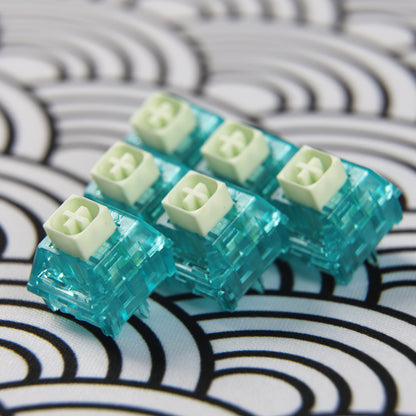 Kailh Summer Solstice Switches(Newest Transparent 50g Tactile Clicky/Upgraded Spring)