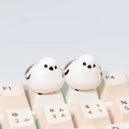 YMDK Tit Bird Personality Keycaps Cute Interesting Parrot Keycap Homemade Resin Key Caps for MX Mechanical Keyboard