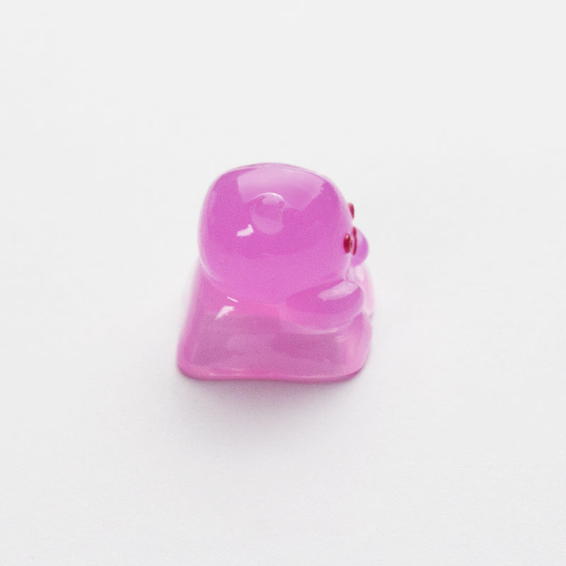 YMDK Gummy Bear Personalized Keycaps Cute Novel Decoration Translucent Resin Keycaps for Mechanical Keyboards