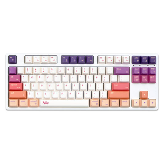 YMDK Smoke Cloud 143 Keycaps(Dye Sub Cherry Profile PBT 1.5mm/ANSI MAC 104 TKL GK61 96 75 GMMK NCR80 Using)