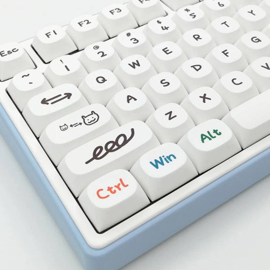 YMDK Daydream Theme Keycaps 121 Keys XDA Profile Thermal sublimation PBT for MX Switches mechanical keyboard