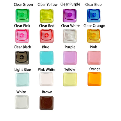 YMDK Cat Shape Blank 1u Keycap Thick 1.45mm Personality Cute Custom Keycaps PC Smooth Surface for MX Mechanical Gaming Keyboard