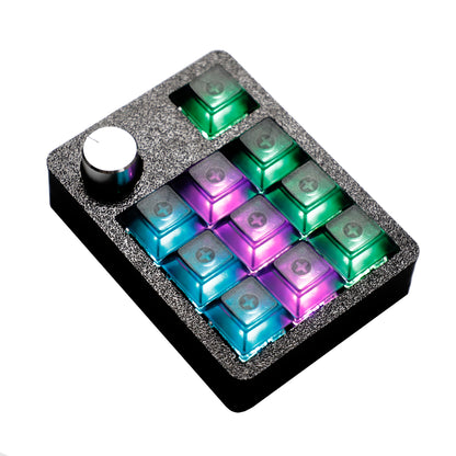 CV11 11-Key Mini Mechanical Keyboard – Wired, Hot-Swap, RGB Knob & PLA 3D Printed Case, Supports VIAL Macro for Gaming & Office