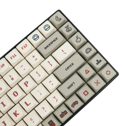 YMDK 146 Gameboy Keycaps(Dye Sub ZDA Profile PBT 1.55mm/104 87 61 Melody 96 KBD75 ID80 GK64 Tada68 Using)