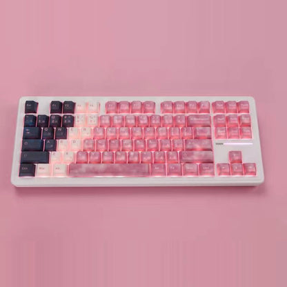 YMDK Zashiki-warashi Theme Creative Two-dimensional Animation PBT Dye sublimation Light Transmission Cherry Profile for Mechanical Keyboard