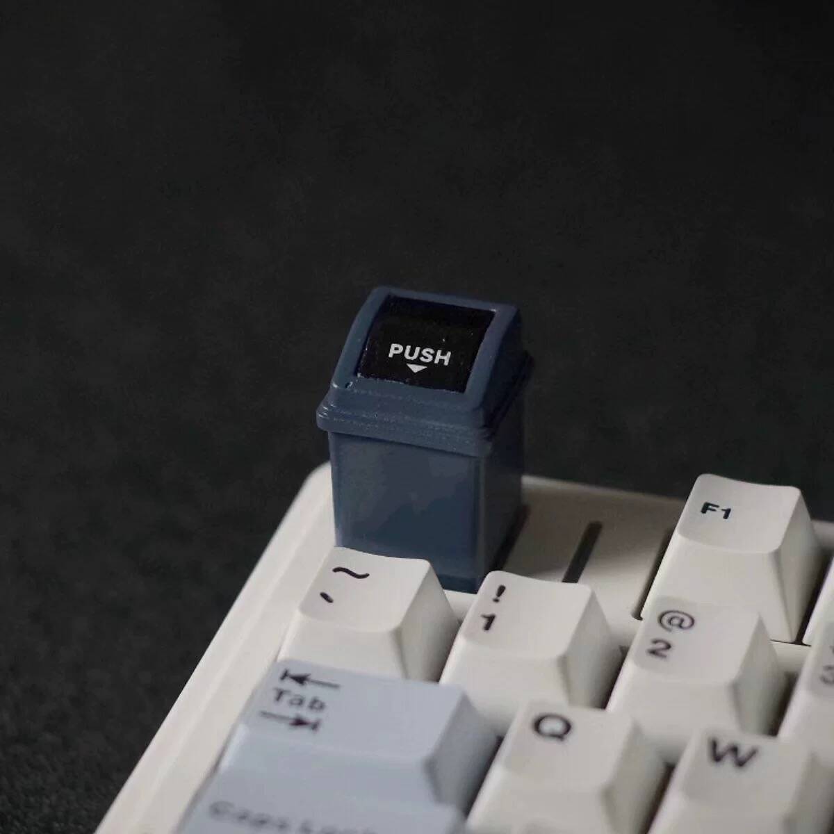 YMDK Trash Can Personalized Keycaps Resin Keycaps Interesting Novel Decorative Key Caps for MX  Mechanical Keyboard